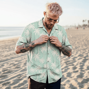 Epridem Blue Palm: The Essential Shirt for Urban Tropical Style