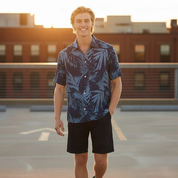 Palm Echo: The Rhythm of the City at Sunset